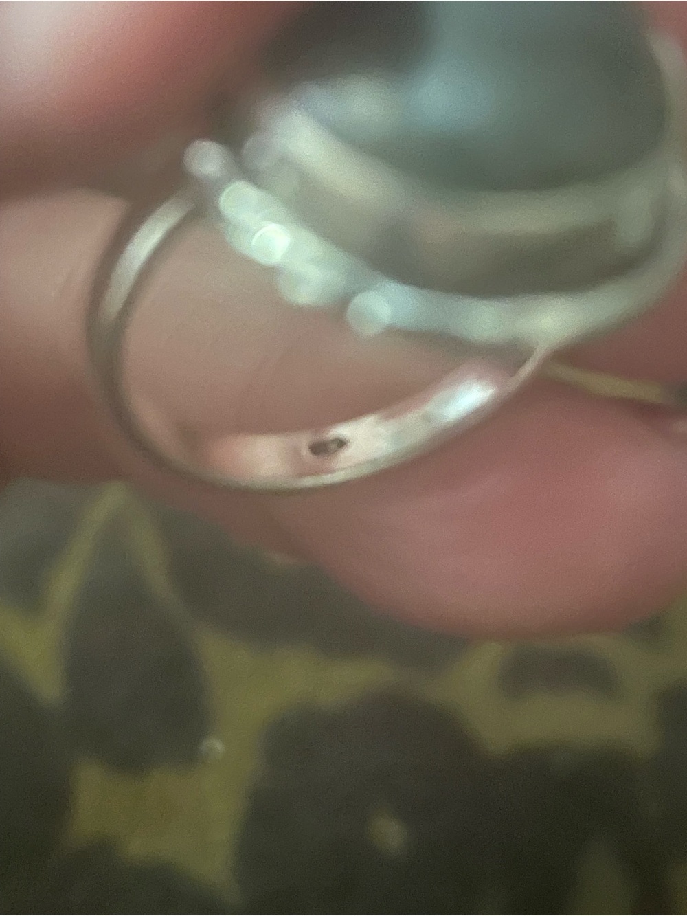 New Labradorite Statement Sterling  Silver Ring in Blue-Green Sheen Sz 9-9.5 - Picture 5 of 6